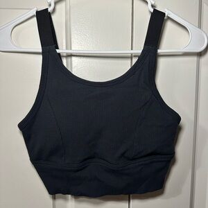 Aerie Women's Black Ribbed Bra Top